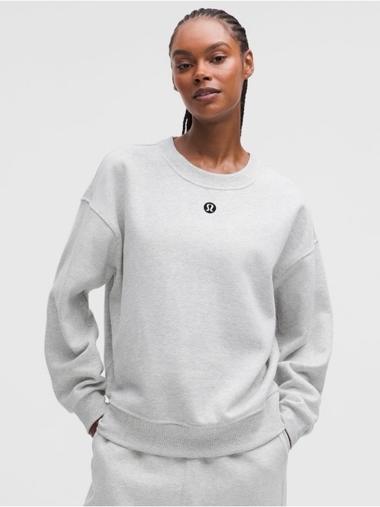 lululemon athletica Sweaters - Lululemon Perfectly Oversized Crew *Logo